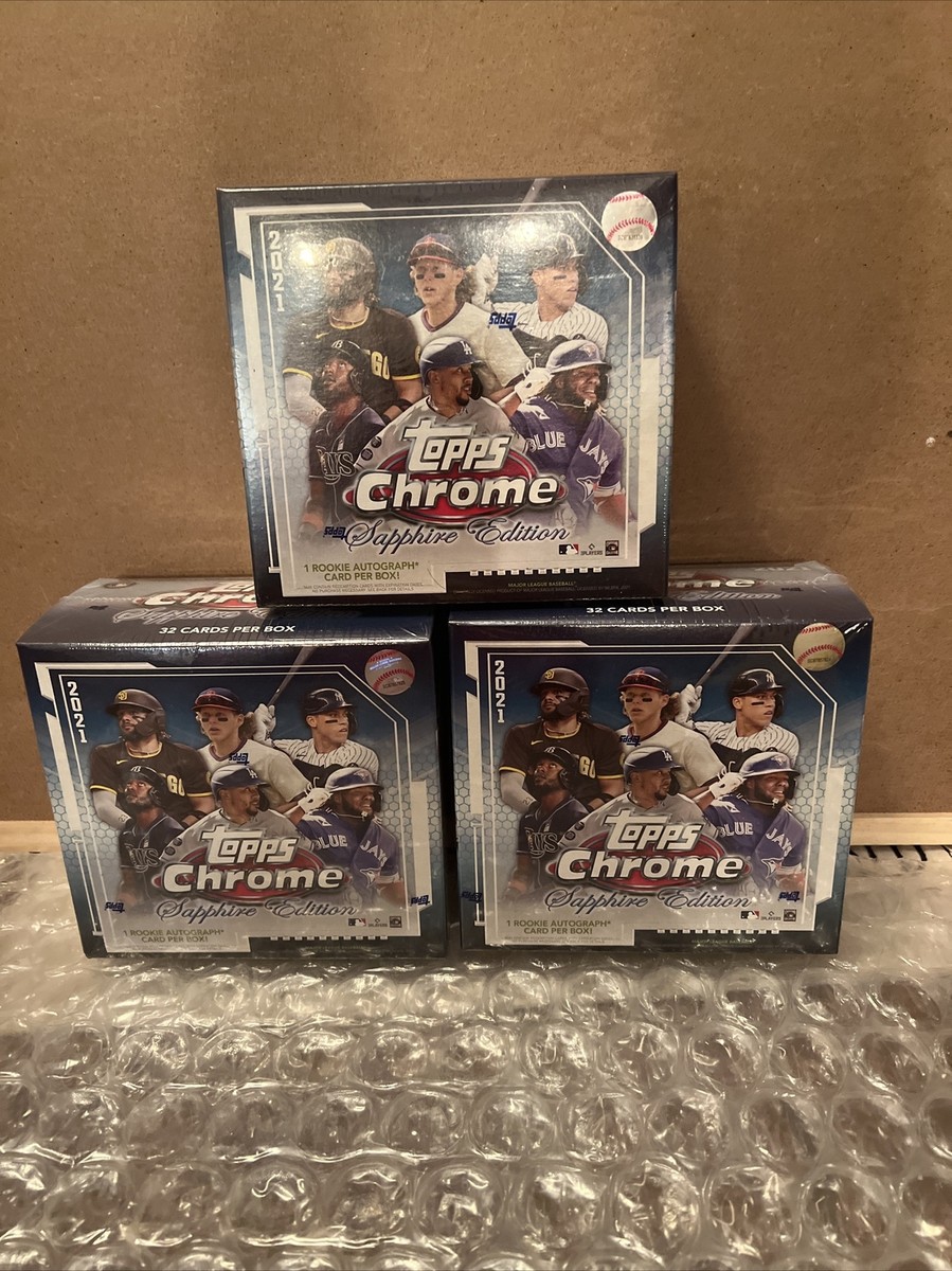 2021 TOPPS CHROME SAPPHIRE BASEBALL BOX - BRAND NEW - LOT OF