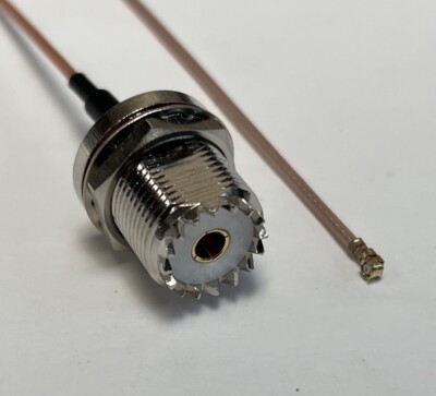 UHF Female Bulkhead to uFL/u.FL/IPX/IPEX WiFi RG178 Coaxial Cable Pick Length US