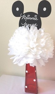 Minnie Mouse Baby Shower Centerpiece Red Minnie Mouse