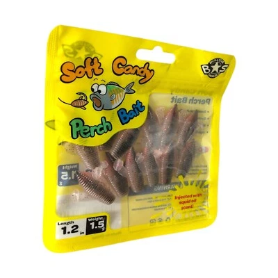 BATTLESTAR TACKLE CO. Battlestar Soft Candy Perch Bait - Small Realistic Sand Crab Surfperch Bait