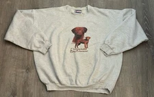 Hanes Vtg 90s Crew Neck Sweatshirt Ultimate Cotton PrintPro Pullover Men’s XL