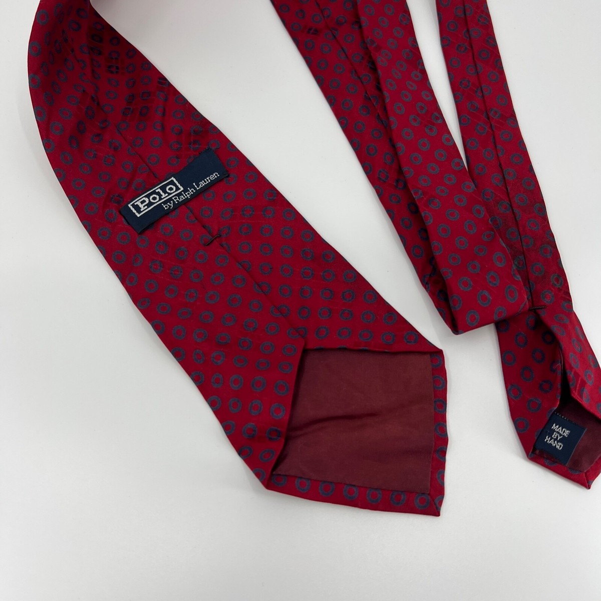 小物 Polo Ralph Lauren 90s HAND Tie Vintage 90s Polo Ralph Lauren Silk Tie Equestrian Hand Made