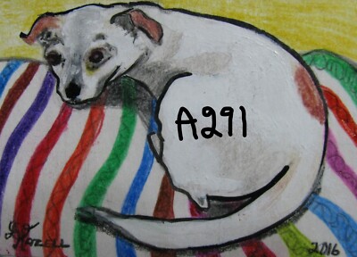A291  ORIGINAL ACRYLIC ACEO PAINTING BY LJH      ''FEE FEE''     CHIHAUHAU
