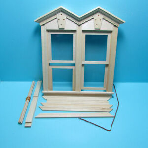 1 /12 Scale Dollhouse Double Fancy NonWorking Window