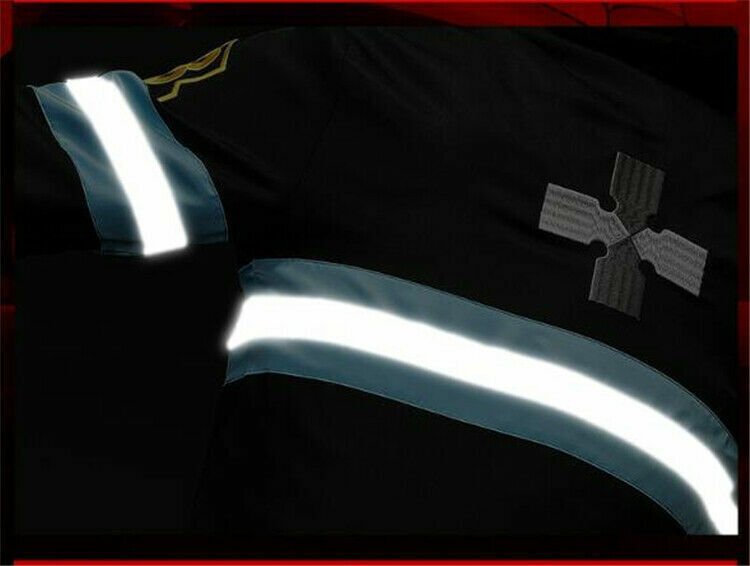 Anime Fire Force No Shouboutai Fire Soldier Cosplay Costume Uniform Set