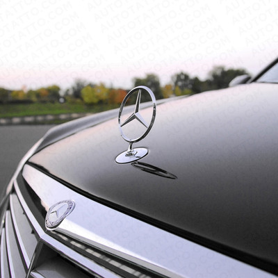 Fit For Mercedes~Benz Front Hood Ornament Mounted Standing Star Badge Emblem NEW