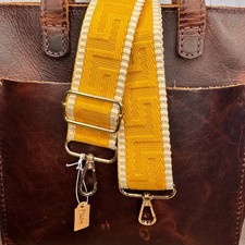 Yellow Gold Crossbody Strap Yellow Boho Purse Strap Guitar Bag Strap NEW 