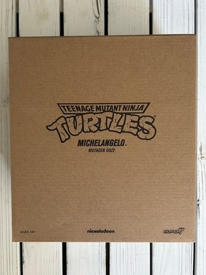 Super7 Ultimates Teenage Mutant Ninja Turtles Michelangelo Mutagen Ooze GITD