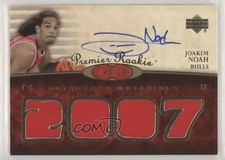 2007-08 UD Premier Rookie Materials 145/199 Joakim Noah #106 Auto 9c6