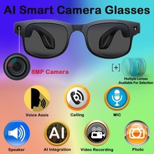 AI smart glasses with Calling and camera and Image and video translate