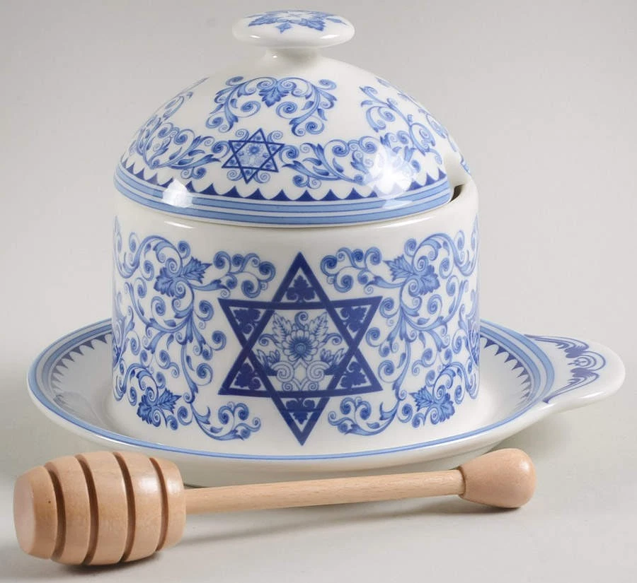 Spode Blue Room Honey Pot