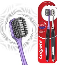 Colgate Visible White Purple Toothbrush Pack of 2 I FREE SHIPPING