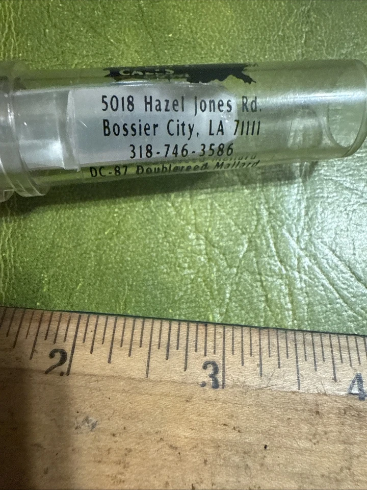 HTF Vintage Haydel’s Cut Down Mallard Duck Call 87 Sounds Great Louisiana - Image 4 of 4