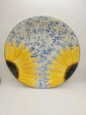 Poole Pottery Vincent Sunflower 1 x  Dinner Plate  27cm Blue Yellow
