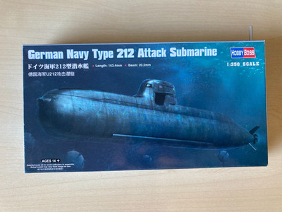 HobbyBoss 83527 German Navy Type 212 Attack Submarine 1:350 ovp
