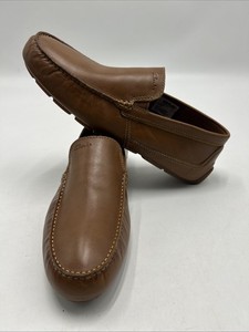 NEW Clarks England Mansell Tan Men’s Leather Slip-On Driving Loafers Size 7 Box Clarks Driving Loafer | eBay main image 4