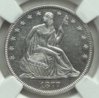 1877 Seated Liberty Half Dollar - NGC AU Details, Cleaned - Gorgeous coin!