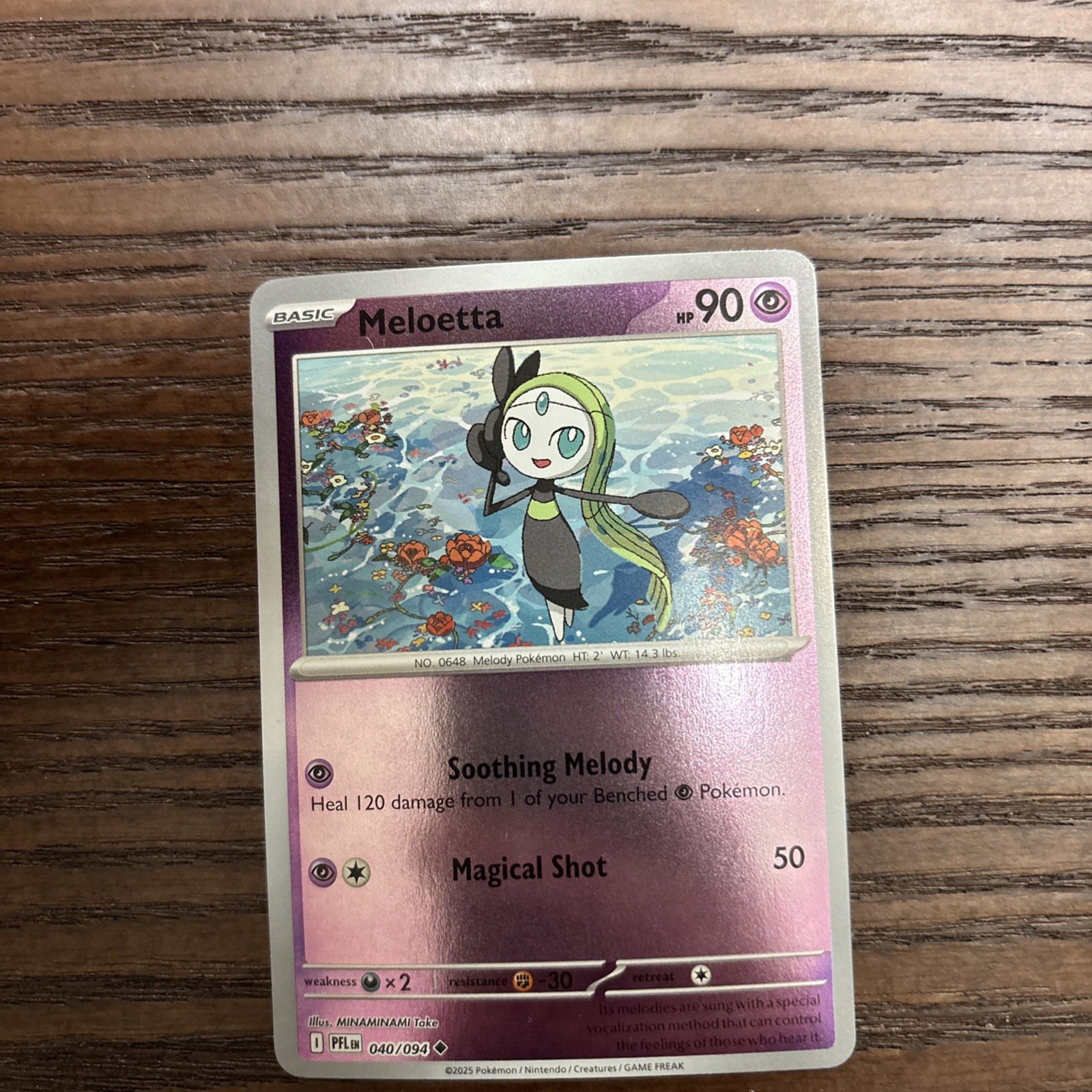 Meloetta 040/094 Me02: Phantasmal Flames Reverse Holo