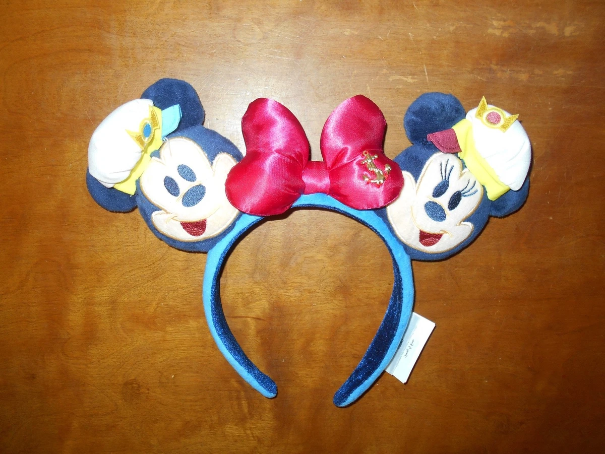 NWT! Disney Cruise Line Captain Mickey & Minnie Plush Create Your Own Headband Merry Characters Being Added To Create Your Own Headbands main image 2