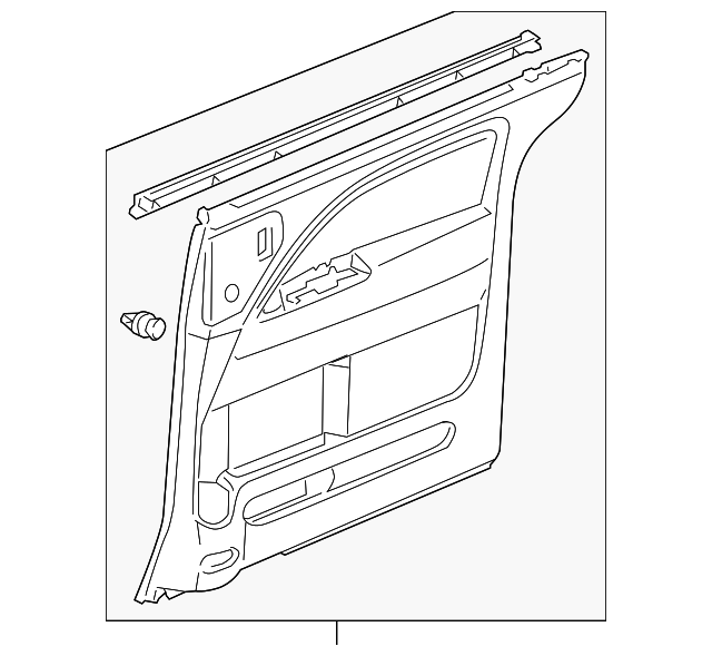 Genuine Honda Door Trim Panel 83702-SHJ-A42ZB