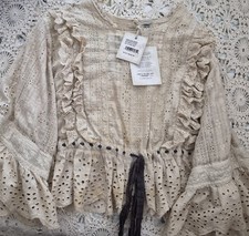MAGNOLIA PEARL Eyelet" MARBURGER" Blouse TOP 2703