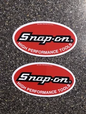 Snap-on High Performance Tools - 2 pcs. - Vintage Decals/Stickers 5" X 2.5"
