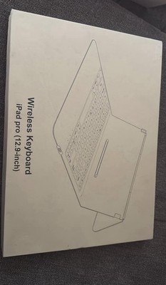 Wireless Keyboard Folio Case Black for Apple iPad Pro (12.9-inch) Keyboard Cover