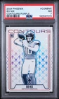 2024 Panini Phoenix Bo Nix #CON-BNX Contours Purple Prizm - PSA 7