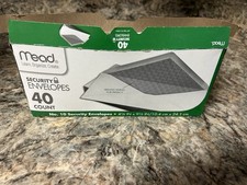 Mead No. 10 Security Envelopes Open Box Privacy Pattern