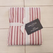 Nautica Coleridge Stripe Twin Fitted Sheet Only Box8 