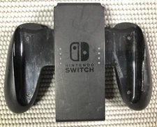 Black Genuine Official Nintendo Switch Joy-Con Comfort Grip & Controller Holder