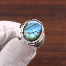 Anillo De Plata De Ley 925 Auténtica De Tanzanita Para Mujer - Yaxa