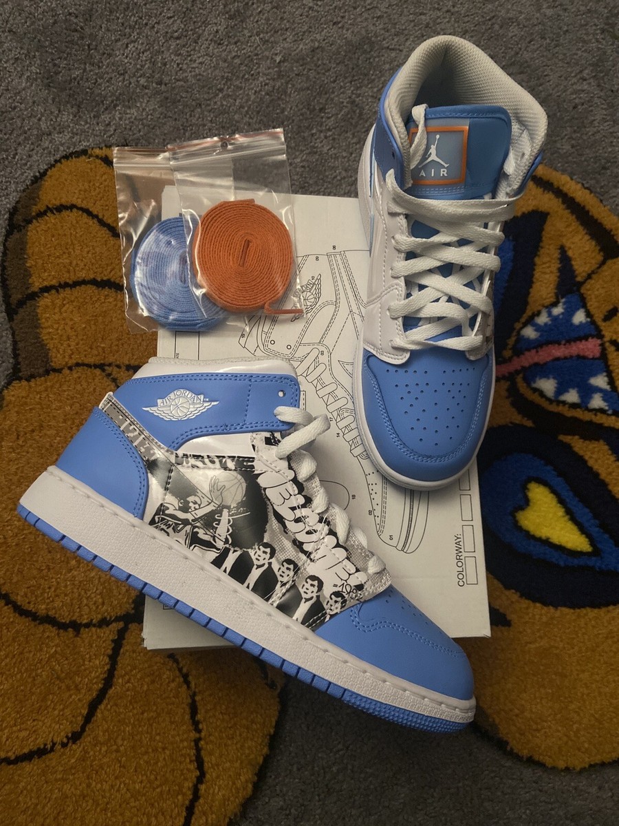 Jordan 1 Mid GS 'Sneaker School Game Winner' UNC DR6492-100