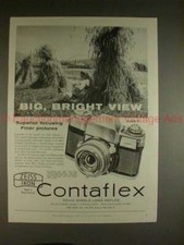 1958 Zeiss Ikon Contaflex Camera Ad - Big Bright View 