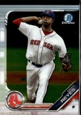 2019 Bowman Draft Chrome Denyi Reyes Boston Red Sox #BDC-142 3 Card Lot