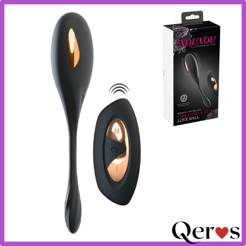 OVETTO ELETTROSTIMOLATORE E-STIM CON IMPULSI ELETTRICI E TELECOMANDO sex toy