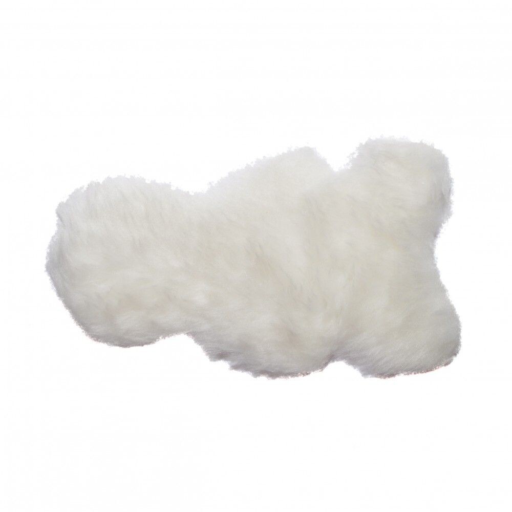 Dolls House Rug Pretend White Faux Fur Bedroom Flooring Miniature 1:12th Scale