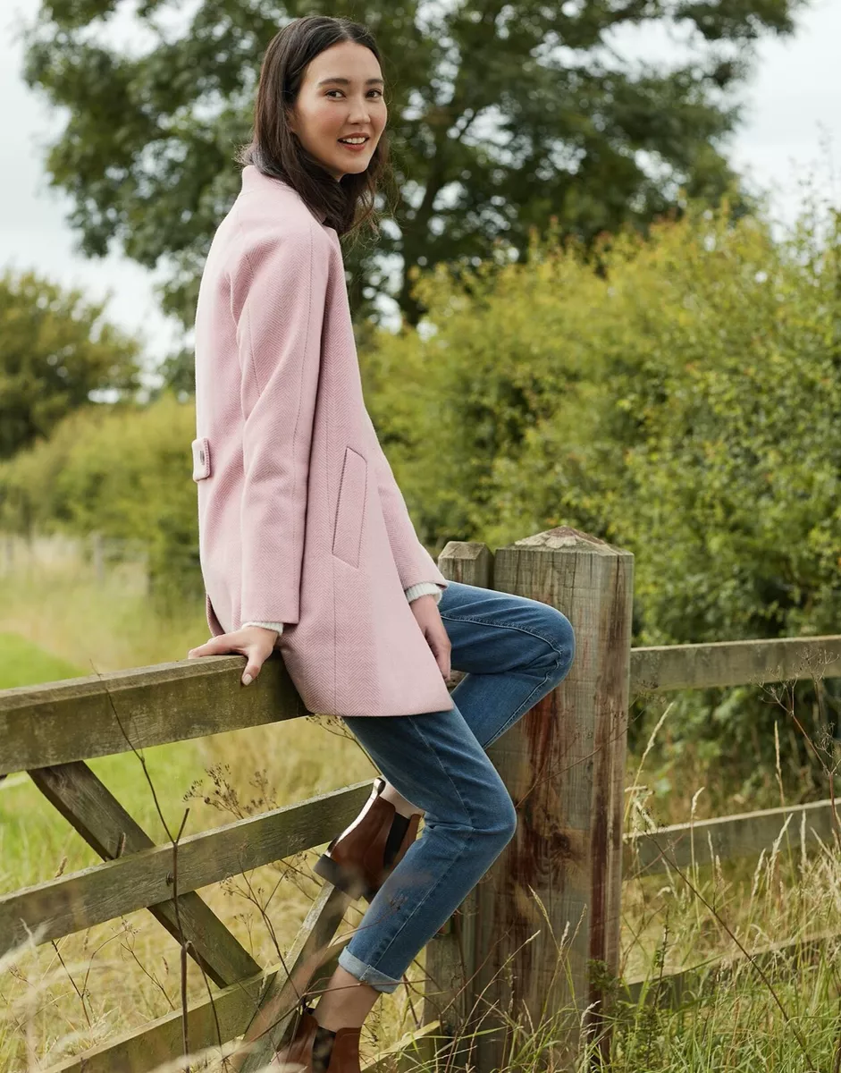 Joules clearance pink coat