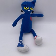 MerryMakers 2010 Pete the Cat Plush 11  Plush Beanbag Stuffed Animal Toy T24
