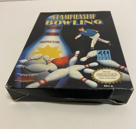 Nintendo NES Game Championship Bowling CIB Complete In Box * No instructions!