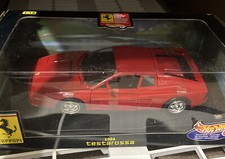 1984 FERRARI TESTAROSSA by HOT WHEELS RED 1:18 DAMAGED BOX 