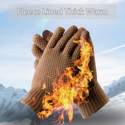Winter Wool Warm Knitted Touch Screen Glove Mobile Phone Knitted Gloves MenWomen - Picture 92 of 107