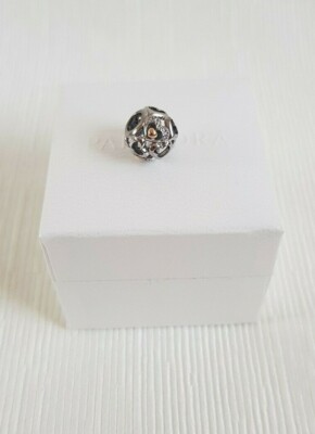 Genuine Pandora Heart of Romance Openwork Charm Item 792108CZ