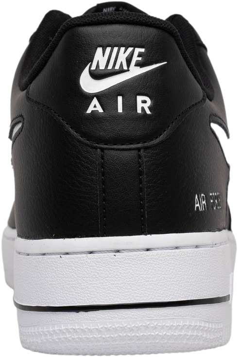 Nike Air Force 1 '07 LV8 Cut Out Swoosh - Black White for Nike Air Force 1 '07 LV8 Cut Out Swoosh - Black White for