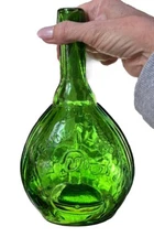 Antique Reproduction Jenny Lind Empire Glass Calabash Style Flask Globe Bottle