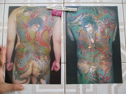 japan samurai tattoo body skin art photos sumo 2 pictures 7x10 inch waterproof