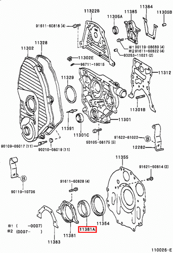 Genuine Hilux LN170 LN167 LN166 LN165 2L 3L 5L Rear Main Oil Crankshaft Seal - Picture 17 of 20