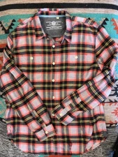 True Grit for Sundance Catalog Men's "Vital Plaid" Flannel Shirt Brand New