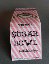 Matchbook Cover - Sugar Bowl : Ice cream shop - Scottsdale, Arizona