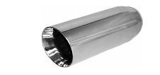Brand New Polished Stainless Exhaust Tip Double Wall Rolled Angle Cut TASSS25101